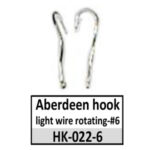 HK-022-6 Eagle Claw aberdeen light wire rotating-size 6 gold