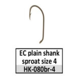 HK-080br-4 Eagle Claw plain shank sproat-size 4 bronze