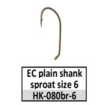 HK-080br-6 Eagle Claw plain shank sproat-size 6 bronze