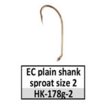 HK-178g Eagle Claw plain shank sproat-size 2 gold