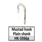 HK-3366g-8 Mustad plain shank-size 8 gold