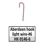 HK-9146-6 Mustad aberdeen light wire-size 6 red