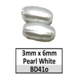 Pearl White 3mm x 6mm