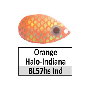 Size 5 Indiana Halo Spinner Blades – BL57hg orange with halo