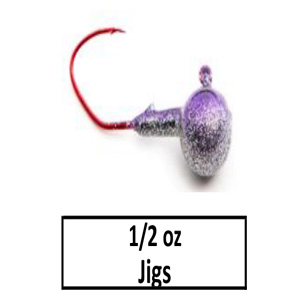 Jigs Round Head (lead product) – 1/2 oz