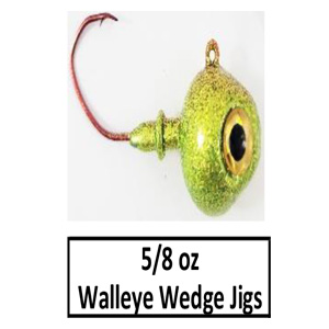 5/8 oz Walleye Wedge Jigheads