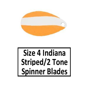 Size 4 Indiana Striped/2 Tone Spinner Blades