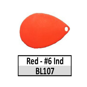 Size 6 Indiana Solid Basic Spinner Blades – BL107 Red Indiana 6