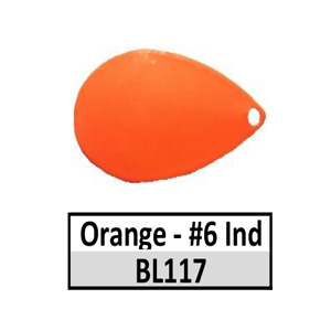 Size 6 Indiana Solid Basic Spinner Blades – BL117 Orange Indiana 6