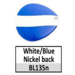 BL135n white/blue w/ nickel back
