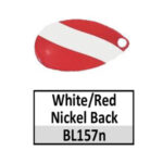BL157n White/Red w/ nickel back Indiana