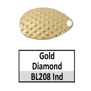 Size 5 Indiana Metal Finish Spinner Blades – BL208 Gold Diamond Indiana