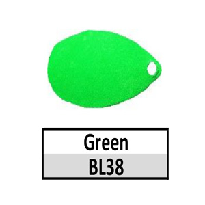 Size 5 Indiana Solid Basic Spinner Blades – BL38 Green Indiana