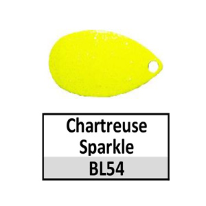 Size 5 Indiana Solid Basic Spinner Blades – BL54 Chartreuse Sparkle Indiana