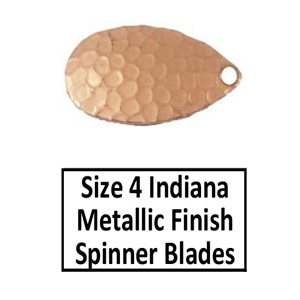 Size 4 Indiana Metal Finish Plated Spinner Blades