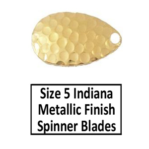 Size 5 Indiana Metal Finish Plated Spinner Blades