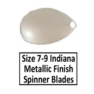 Size 7-9 Indiana Metallic Finish Plated Spinner Blades