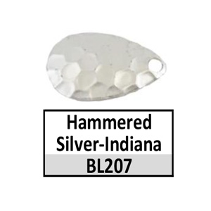 Size 5 Indiana Metal Finish Spinner Blades – BL207 hammered silver Indiana