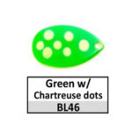 BL46 green w/ chartreuse dots Indiana