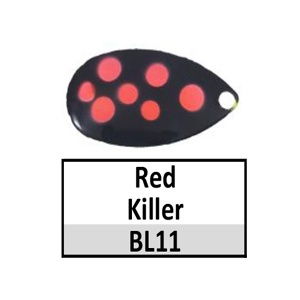 Size 5 Indiana Multi Dotted Spinner Blades – BL11 red killer Indiana