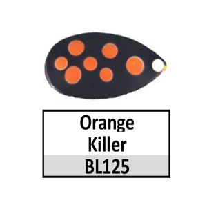 Size 5 Indiana Multi Dotted Spinner Blades – BL125 Orange killer Indiana