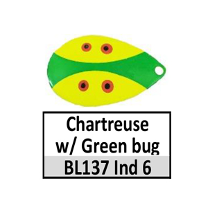 BL137 Chartreuse w/ green bug Indiana 6