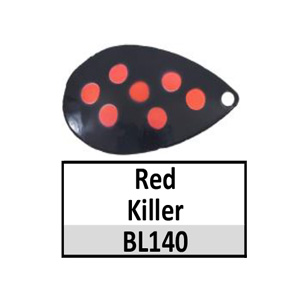 Size 6 Indiana Multi Dotted Spinner Blades – BL140 Red killer Indiana 6