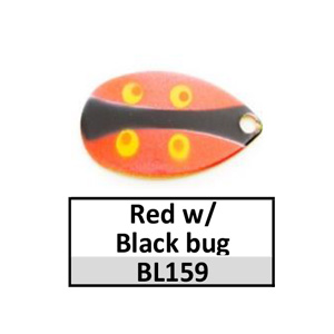 Size 5 Indiana Bug Pattern Spinner Blades – BL159 red w/ black bug Indiana