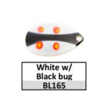 BL165 white w/ black bug Indiana