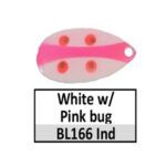 BL166 white w/ pink bug Indiana