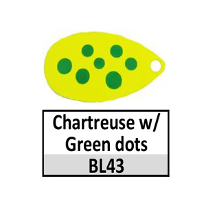 BL43 Chartreuse w/ green dots Indiana