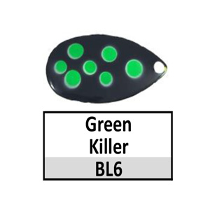 Size 5 Indiana Multi Dotted Spinner Blades – BL6 green killer Indiana