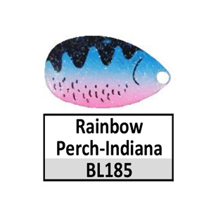 Size 5 Indiana BP Pattern Spinner Blades – BL185 Rainbow perch Indiana