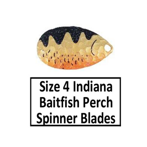 Size 4 Indiana Baitfish-Perch Pattern Spinner Blades