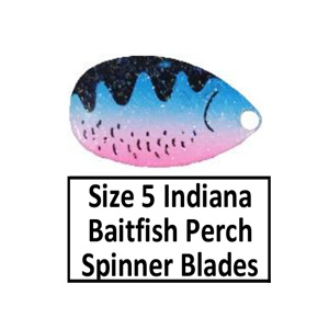 Size 5 Indiana Baitfish-Perch Pattern Spinner Blades