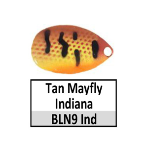 Size 5 Indiana NB CP Spinner Blades – BLN9 tan mayfly Indiana