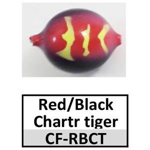 Corkies-Ball Floats for Fishing (CF-4) – Red/Black w/ Chartreuse Tiger