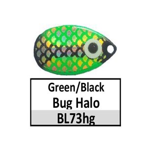 BL73h Green/black bug w/ halo Indiana