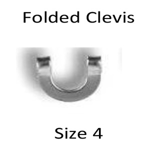 Folded Clevises – Nickel Plated (FC-) – Size 4