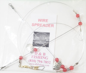 Perch and Panfish wire spreader – Hammered Nickel w/ ruby