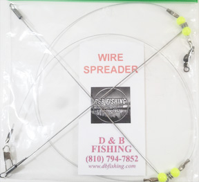 Perch and Panfish wire spreader – Opaque Chartreuse Bead