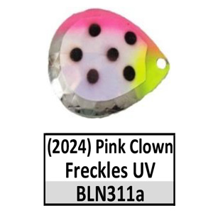 Size 4 Colorado DC Premium CP Back Blades – BLN311a Pink Clown Freckles UV