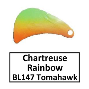 Tomahawk Rainbow/Tricolored Spinner Blades