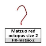 HK-matsic-2 Matzuo octopus live bait-size 2 red